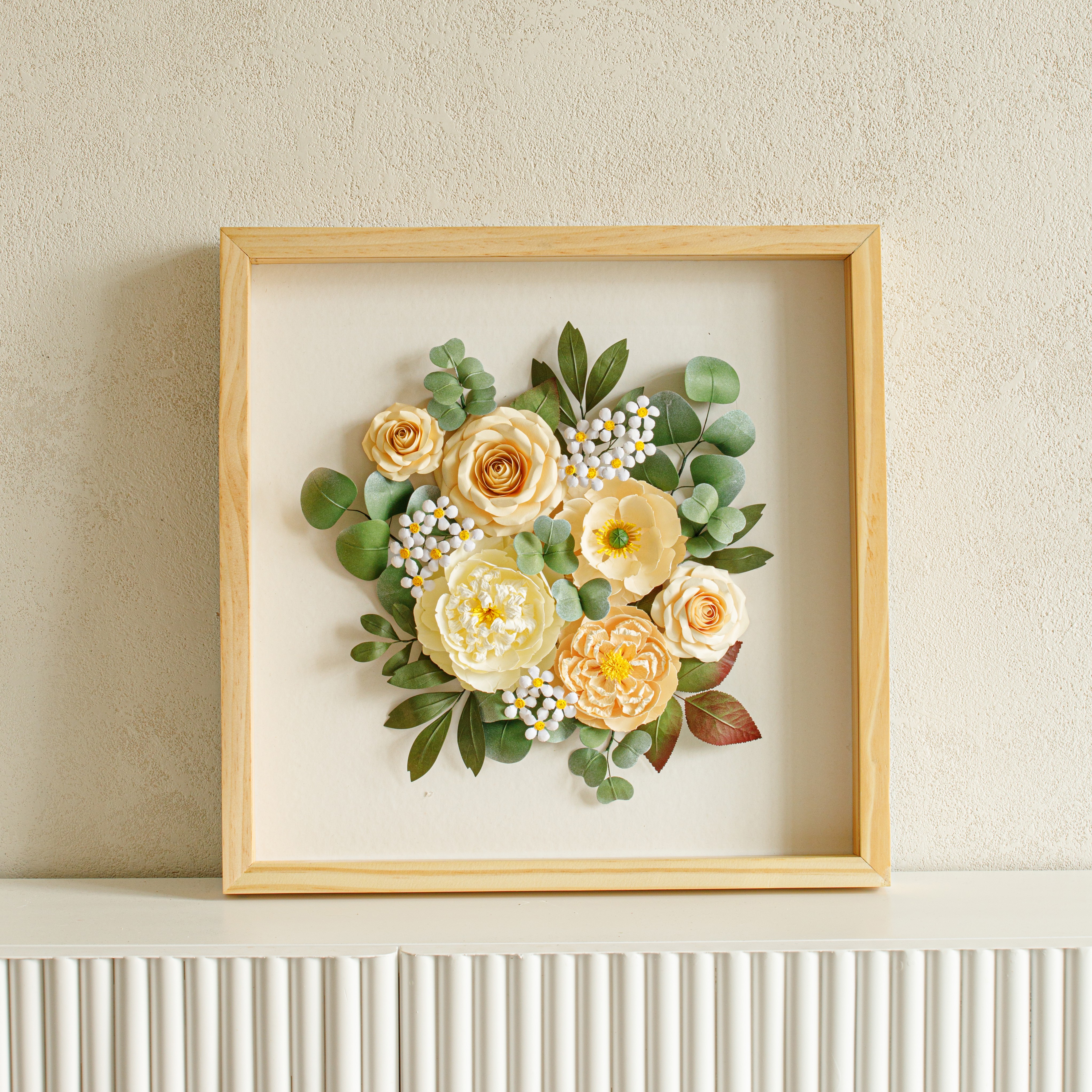 Tranh hoa Nắng mùa đông 40x40cm