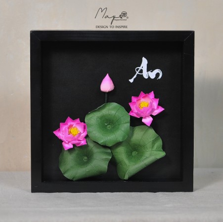 Sen Thư Pháp Việt Nam 25x25x4cm